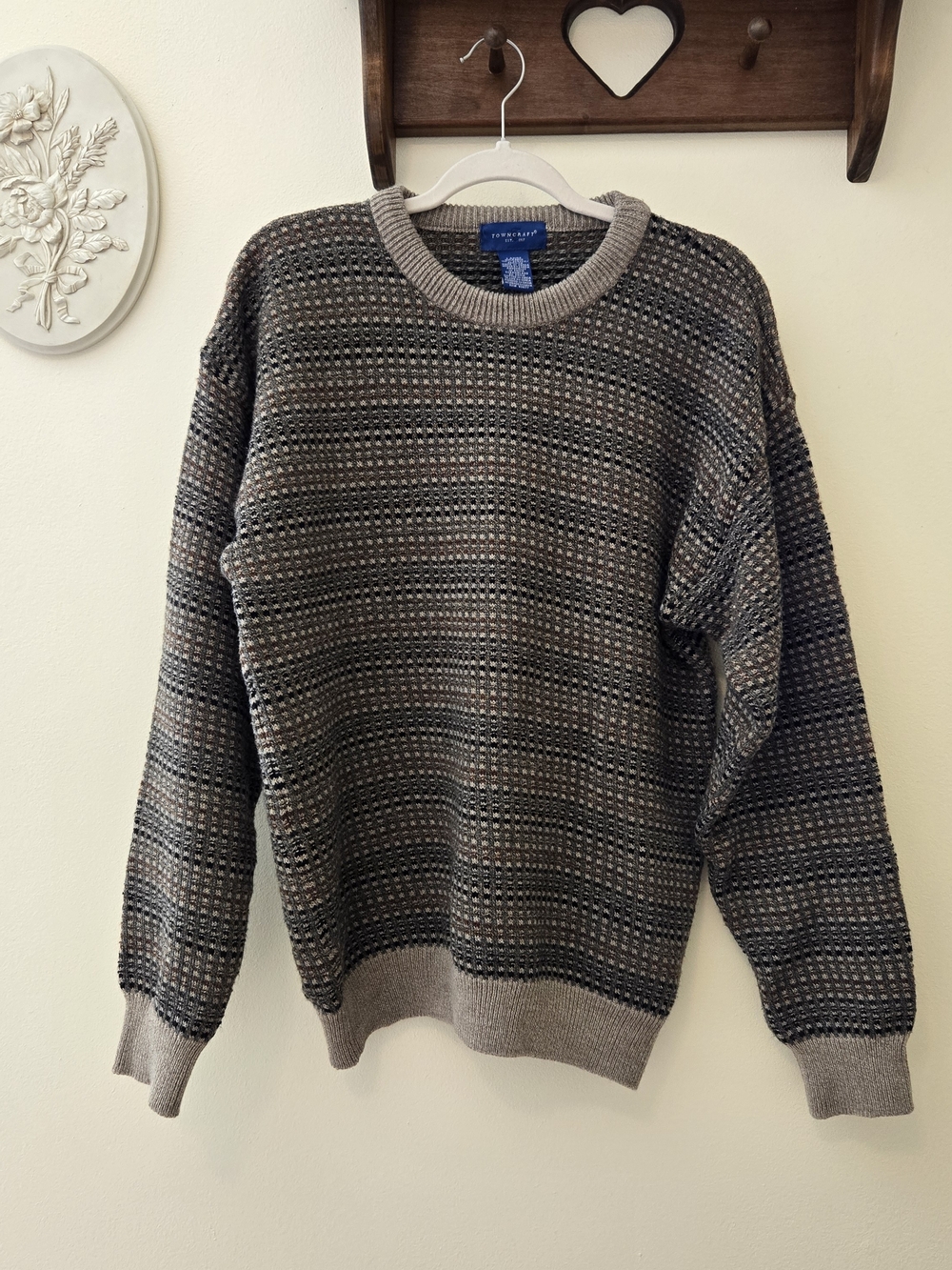 Towncraft Crewneck Pullover Sweater Grandma Cozy Fall Vibes